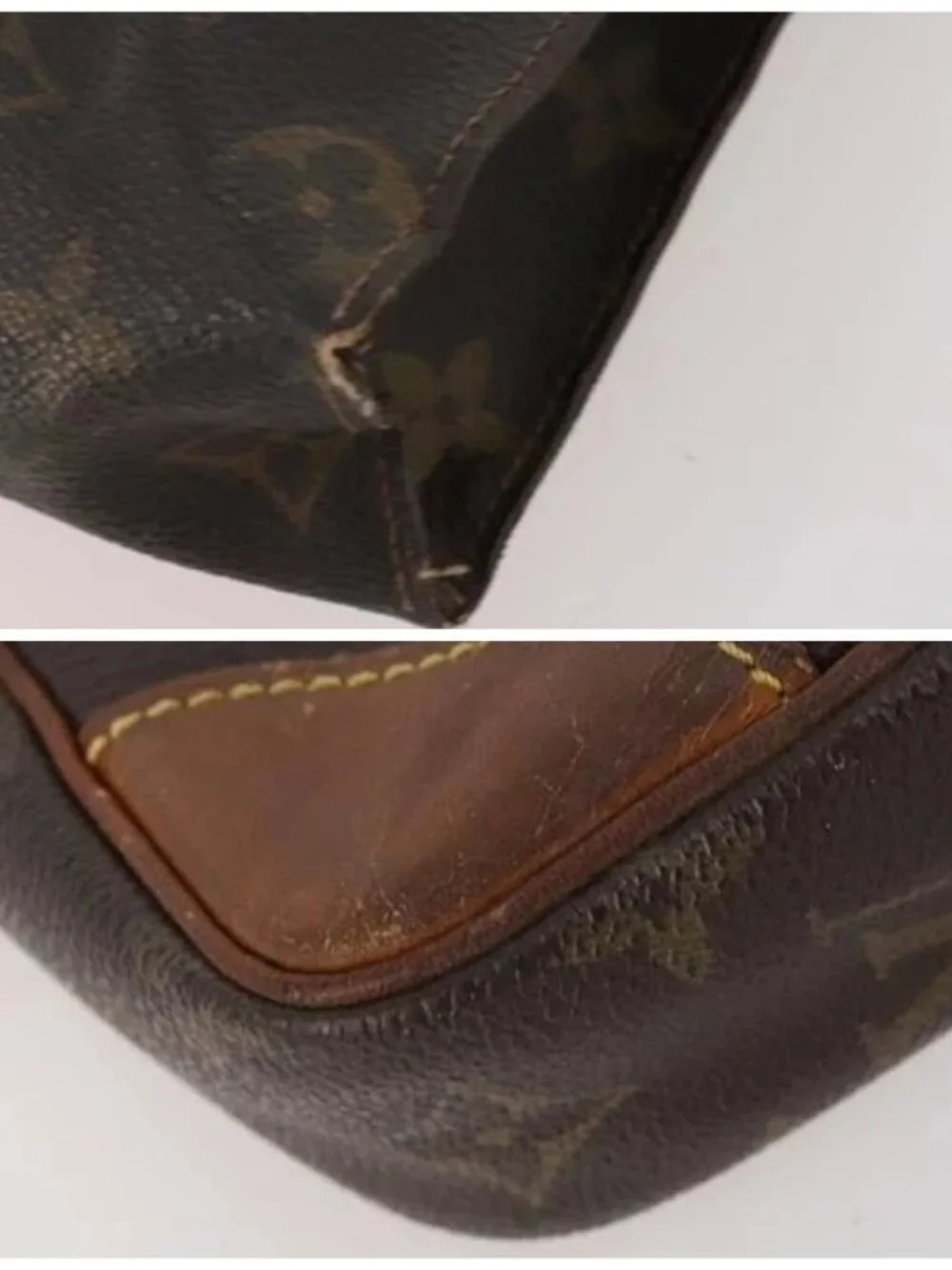 LOUIS VUITTON Monogram Clutch Bag 2 Set LV Auth BA10214
